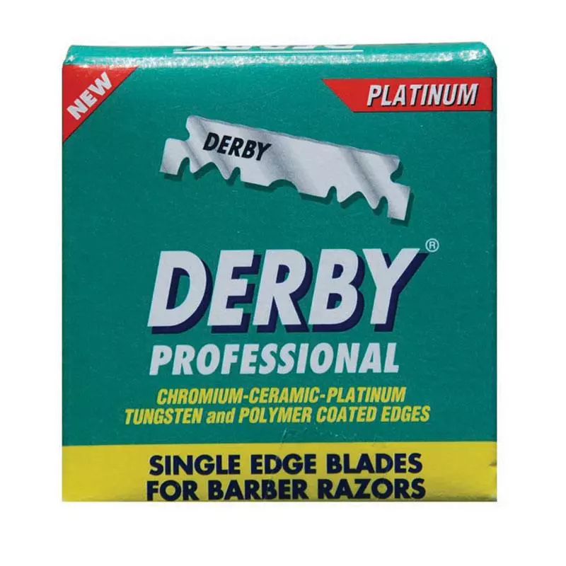 Derby Professional Single Edge Blades - Сменные лезвия для бритья Половинки 100 шт