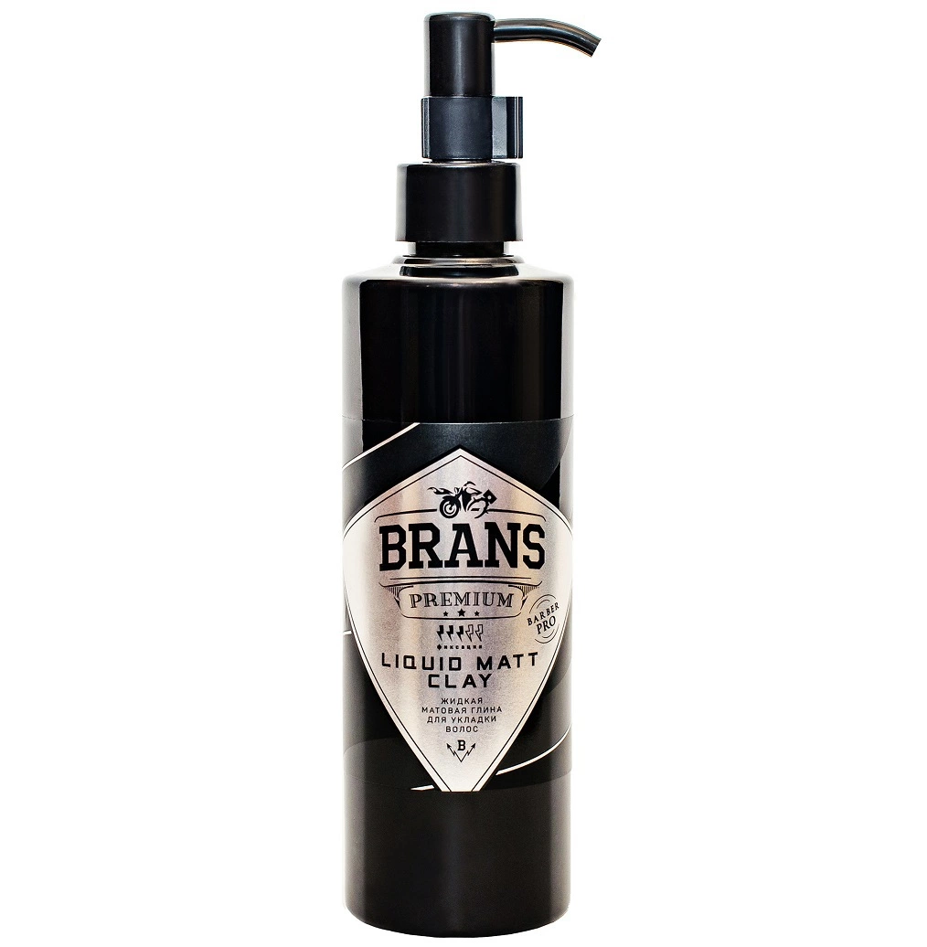 Brans Premium - Жидкая матовая глина для укладки волос 250 мл