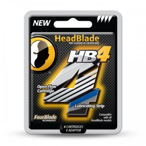 HeadBlade HB4 4 ct Four Blade Replacement Kit - Набор сменных касет для станка с 4мя лезвиями.
