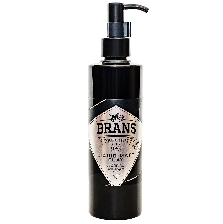 Brans Premium Liquid Matte Clay - Жидкая матовая глина для укладки волос 100 мл