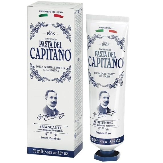 Pasta Del Capitano Whitening Toothpaste - Зубная паста Отбеливающая 75 мл