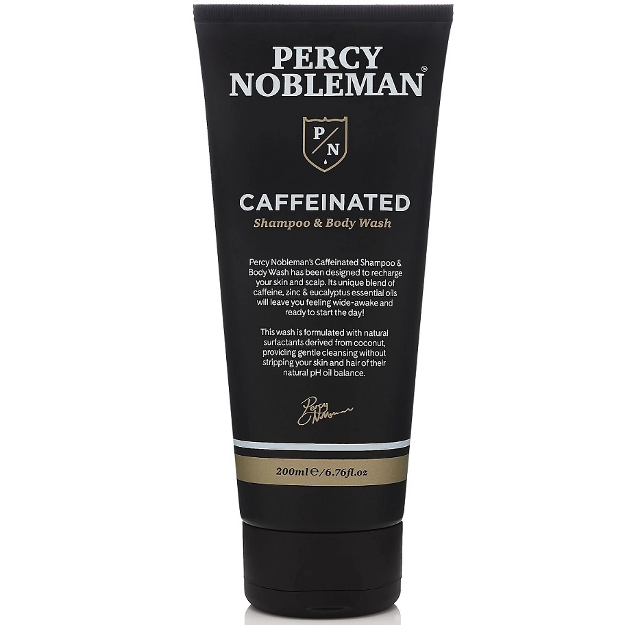 Percy Nobleman Caffeinated Shampoo & Body Wash - Шампунь и средство для мытья с кофеином 200 мл