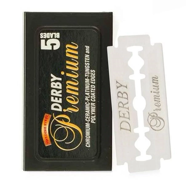 Derby Premium Stainless Blades - Сменные лезвия для бритья 5 шт