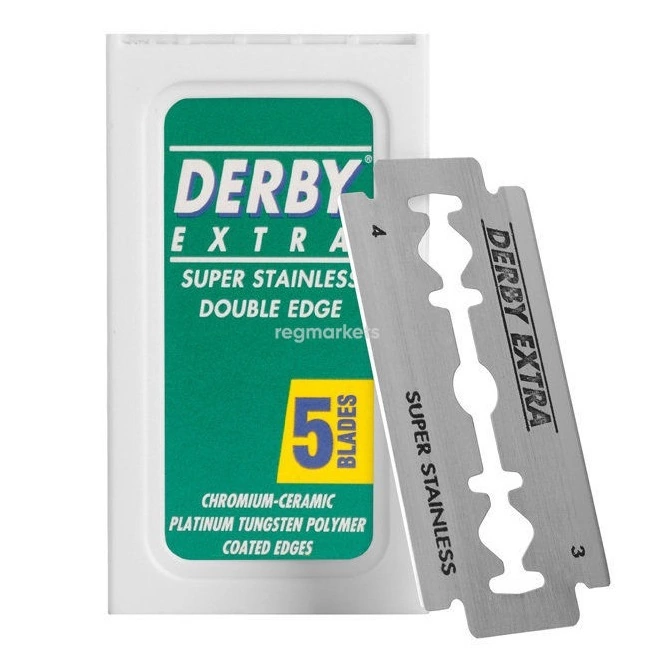 Derby Extra Double Edge Razor Blade - Сменные лезвия для бритья 5 шт