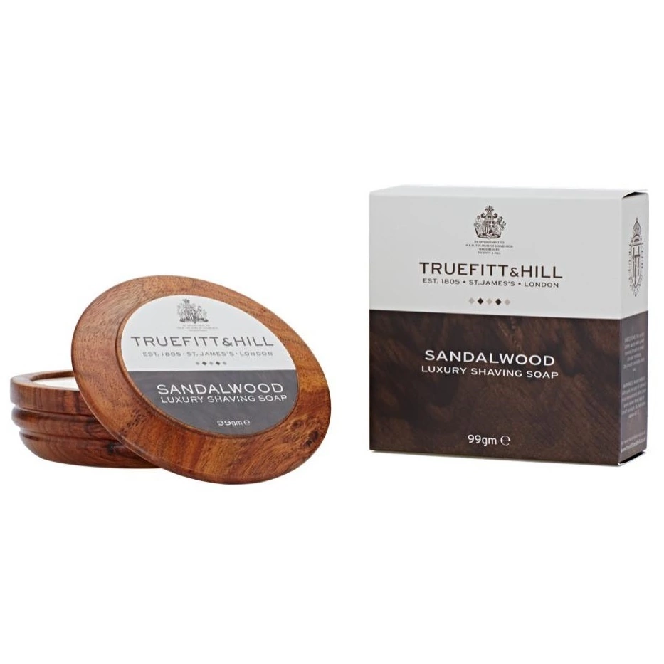 Truefitt and Hill Sandalwood Shaving Soap - Люкс-мыло для бритья Сандал 99 гр