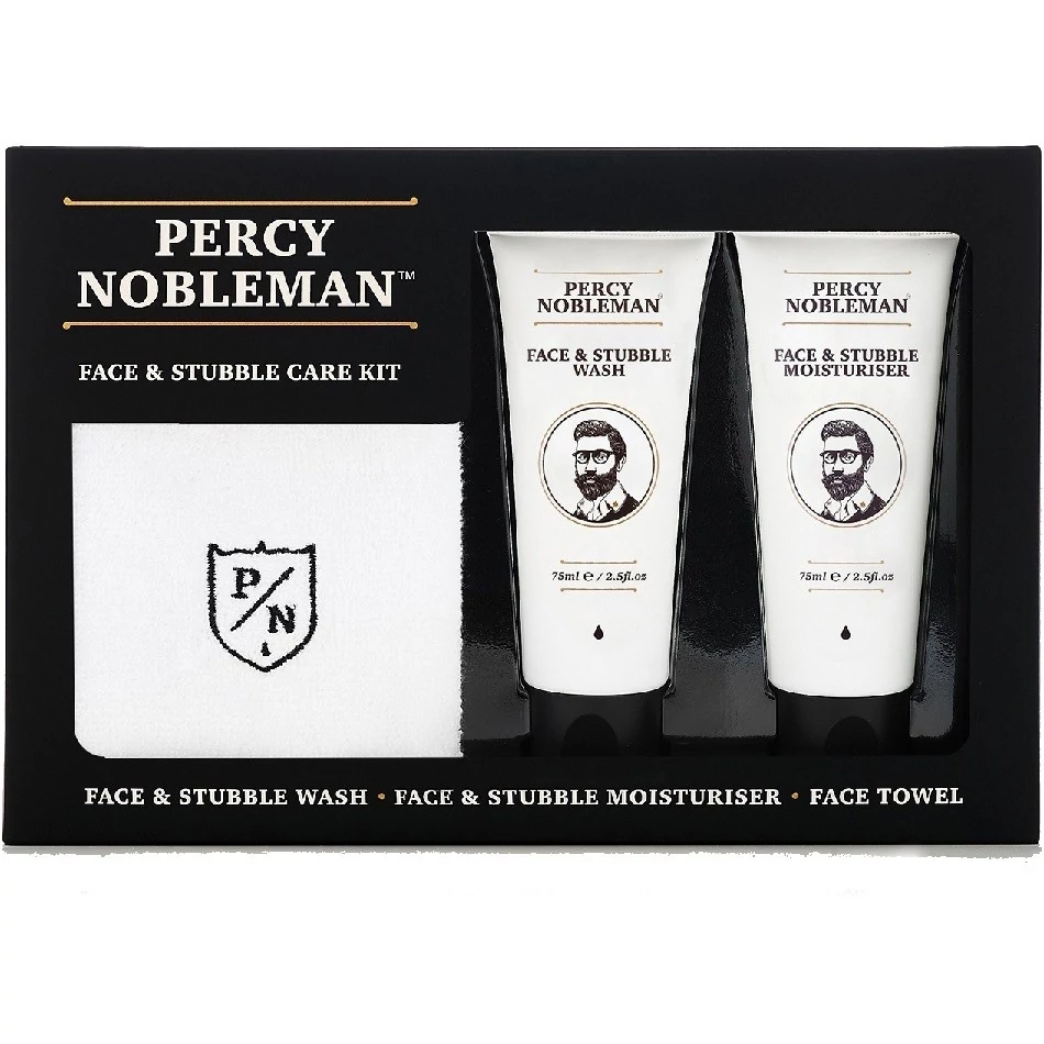 Percy Nobleman Face & Stubble Care Kit - Набор для ухода за бородой