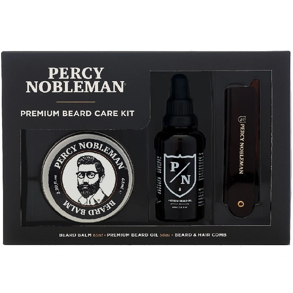 Percy Nobleman Premium Beard Care Kit - Набор для ухода за бородой