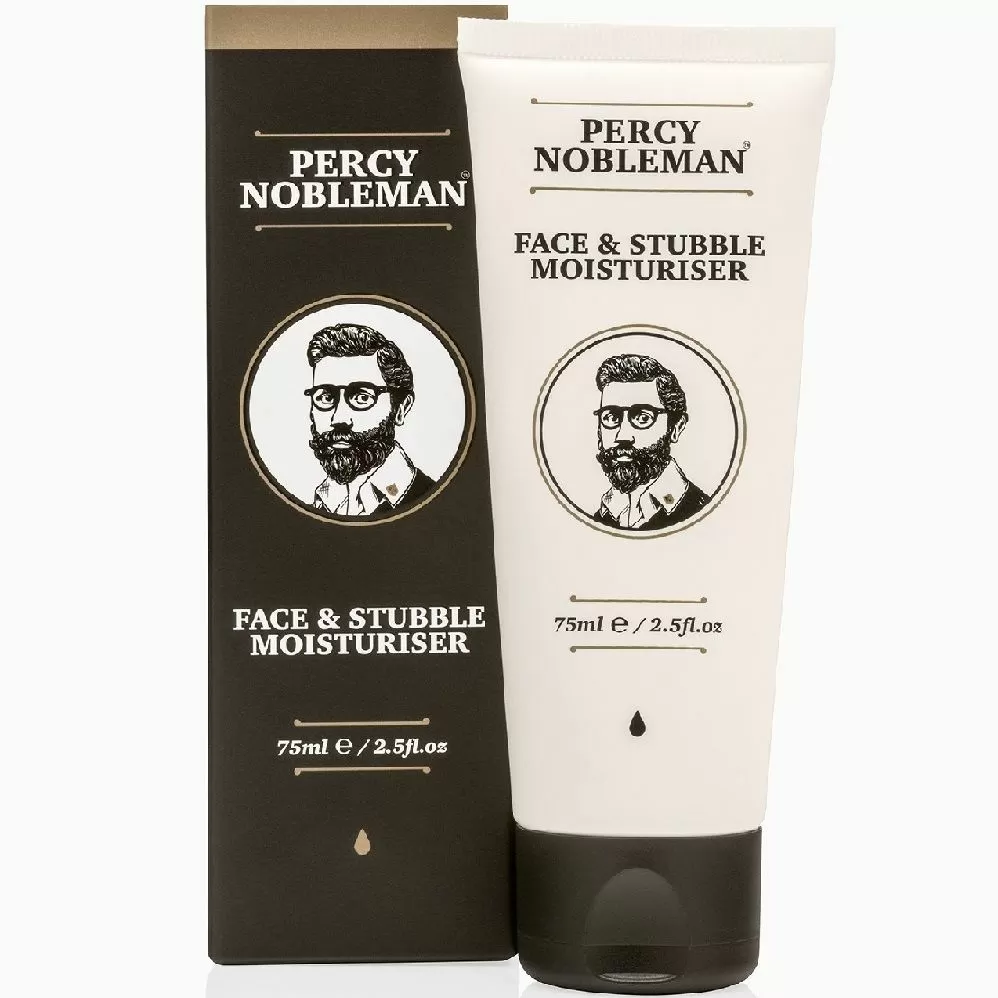 Percy Nobleman Face & Stubble Moisturiser - Увлажняющее средство для лица и щетины 75 мл