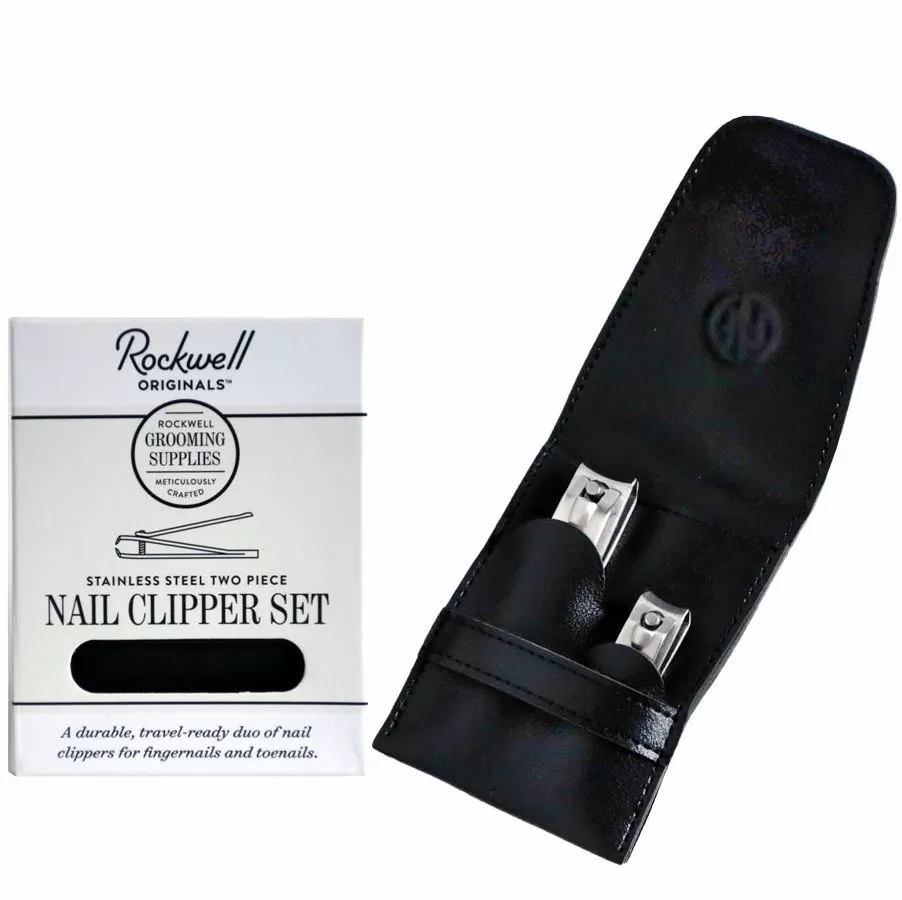 Rockwell Nail Clipper Set - Набор кусачек для ногтей, нержавеющая сталь, 2 предмета, чехол