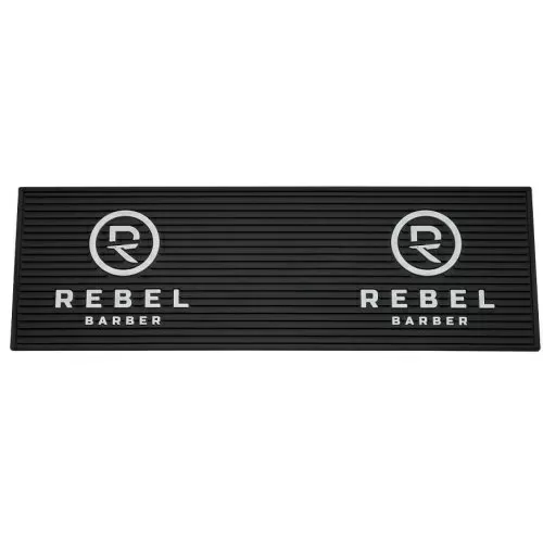 Rebel Barber Black & White Long - Резиновый коврик для инструментов