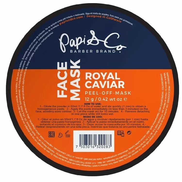 Papi & Co Royal Caviar Mask - Увлажняющая и питательная маска для лица с королевской икрой 12 гр