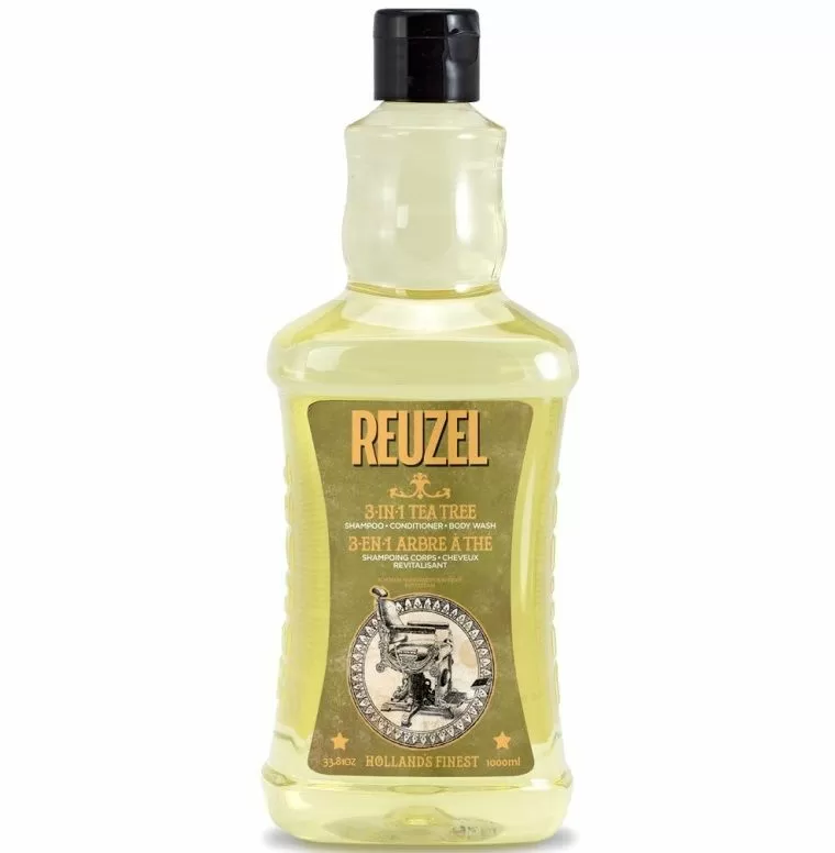 Reuzel 3 in 1 Tea Tree Shampoo - Шампунь для волос Чайное дерево 1000 мл