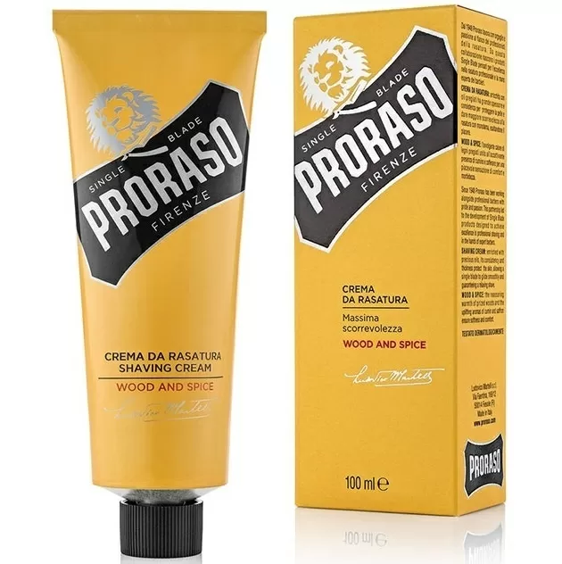 Proraso Wood and Spice Shaving Cream - Крем для бритья 100 мл