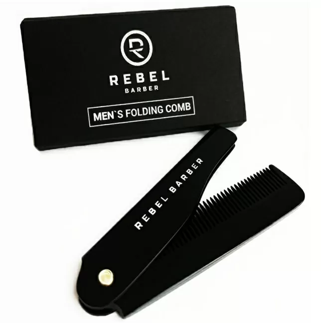 Rebel Barber Folding Beard Comb - Расческа для бороды