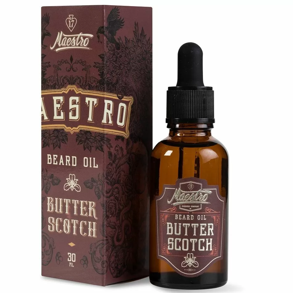 Maestro Beard Oil Butter Scotch - Масло для бороды Виски 30 мл