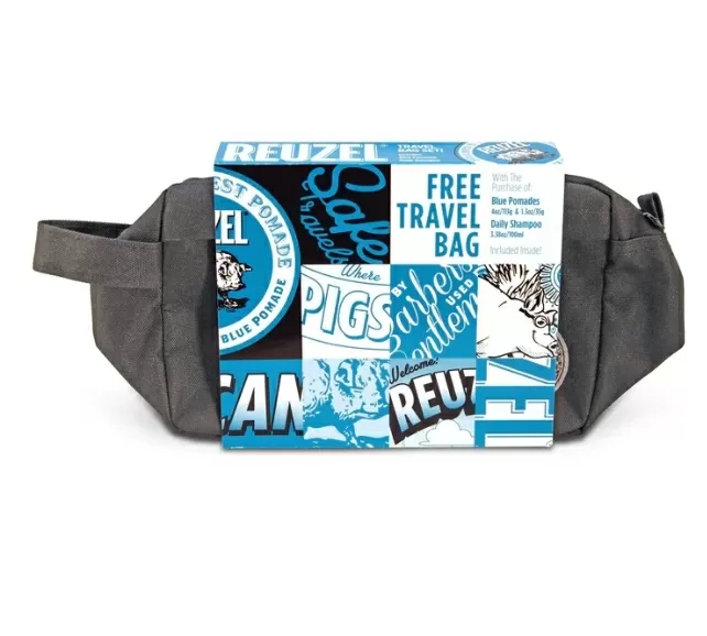 Reuzel Free Travel Bag Blue - Набор для ухода за волосами