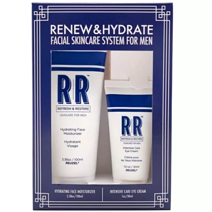 Reuzel Renew & Hydrate Facial Skincare System For Men -  Набор для ухода за лицом