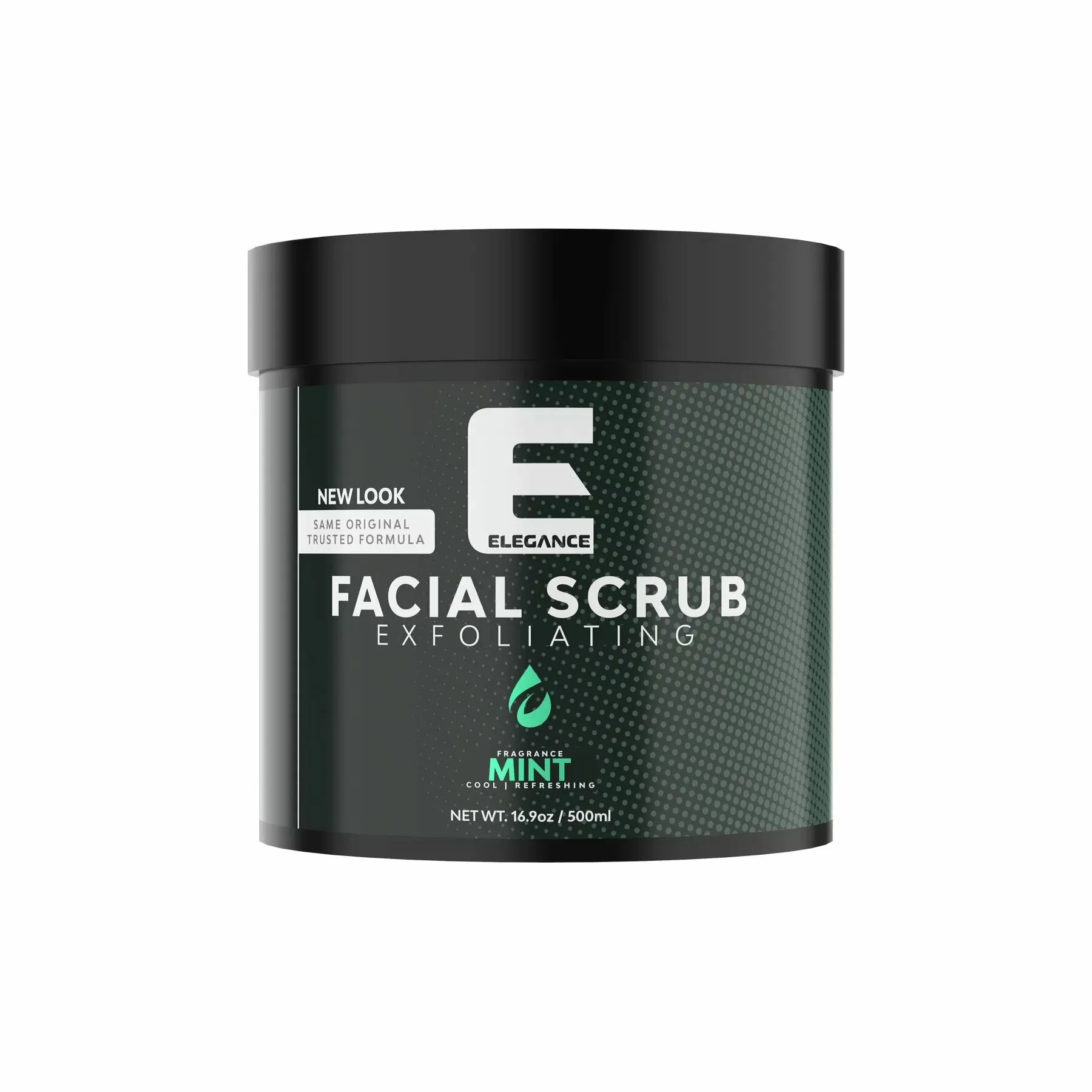 Elegance Facial Scrub Mint Intensive Refreshment - Скраб для лица Мята Освежающий 500 мл