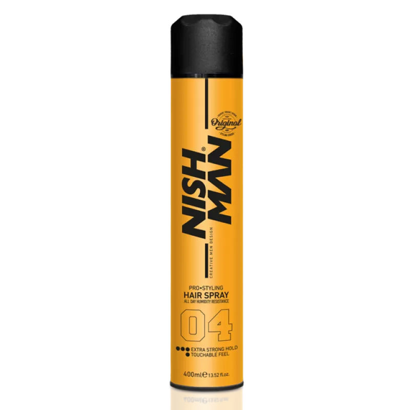 Nishman Hair Styling Spray Extra Hold (04) - Лак для волос 400 мл