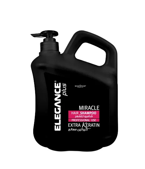 Elegance Plus Hair Shampoo White Extra Keratin - Профессиональный шампунь для волос с Кератином 3750 мл