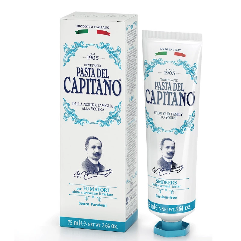 Pasta Del Capitano Smokers Toothpaste - Зубная паста для курильщиков 75 мл