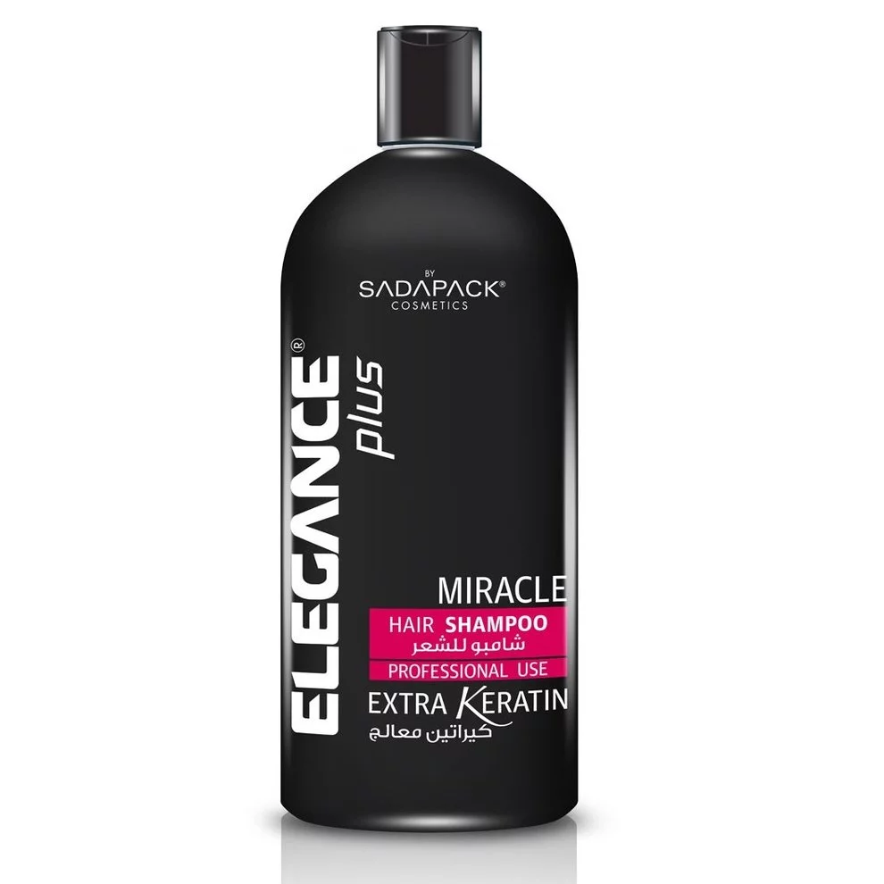 Elegance Plus Hair Shampoo White Extra Keratin - Профессиональный шампунь для волос с Кератином 1000 мл