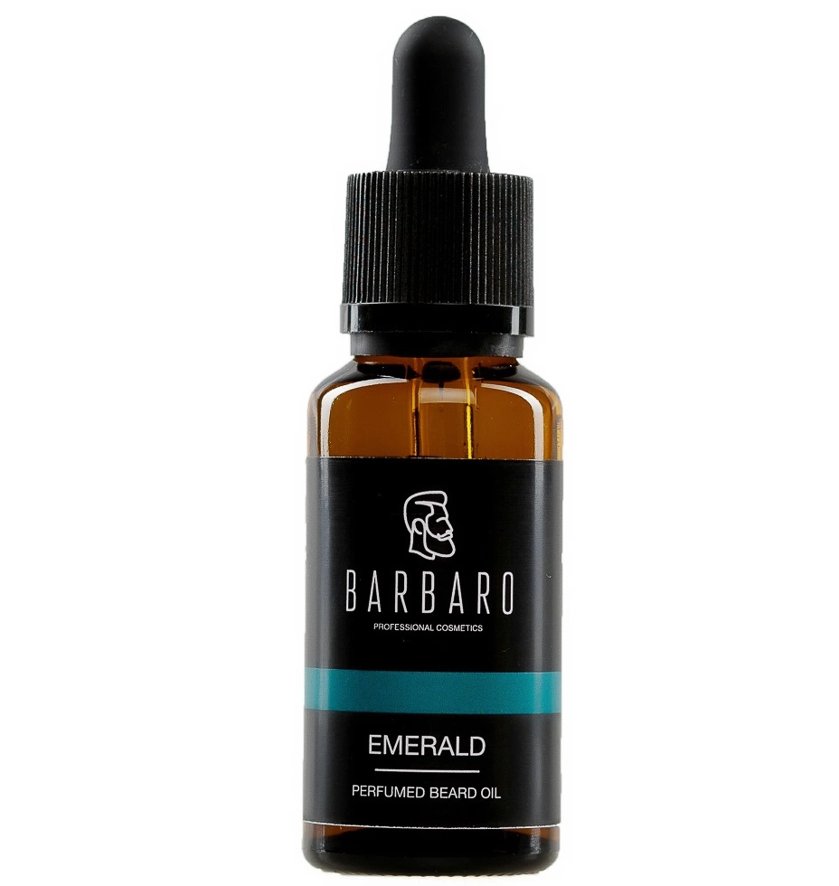 Barbaro Beard Oil Emerald - Парфюмированное масло для бороды 30 мл