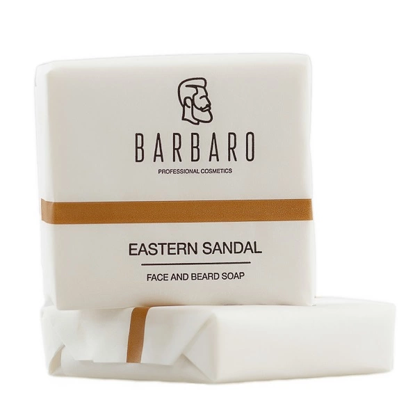 Barbaro Face & Beard Soap "Eastern Sandal" - Мыло для лица и бороды 90 гр
