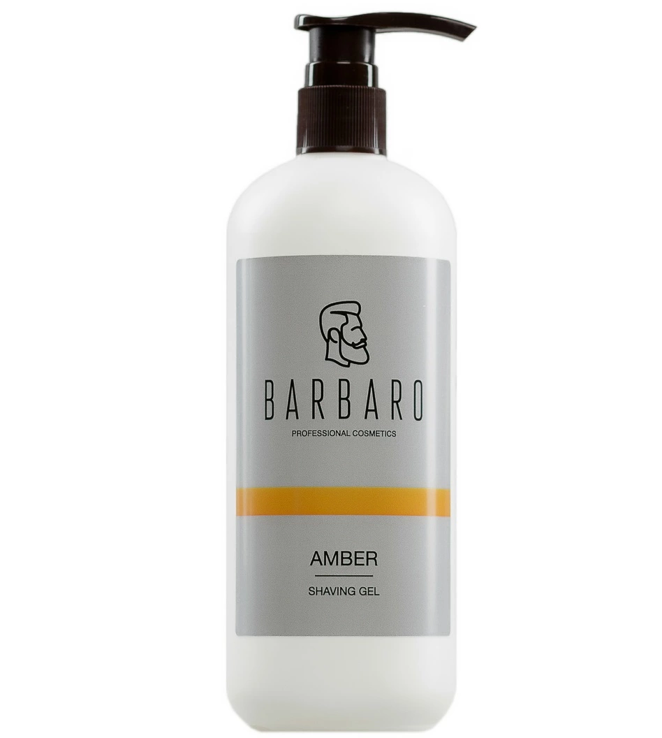 Barbaro Shaving Gel Amber - ​Непенящийся прозрачный гель для бритья 500 мл