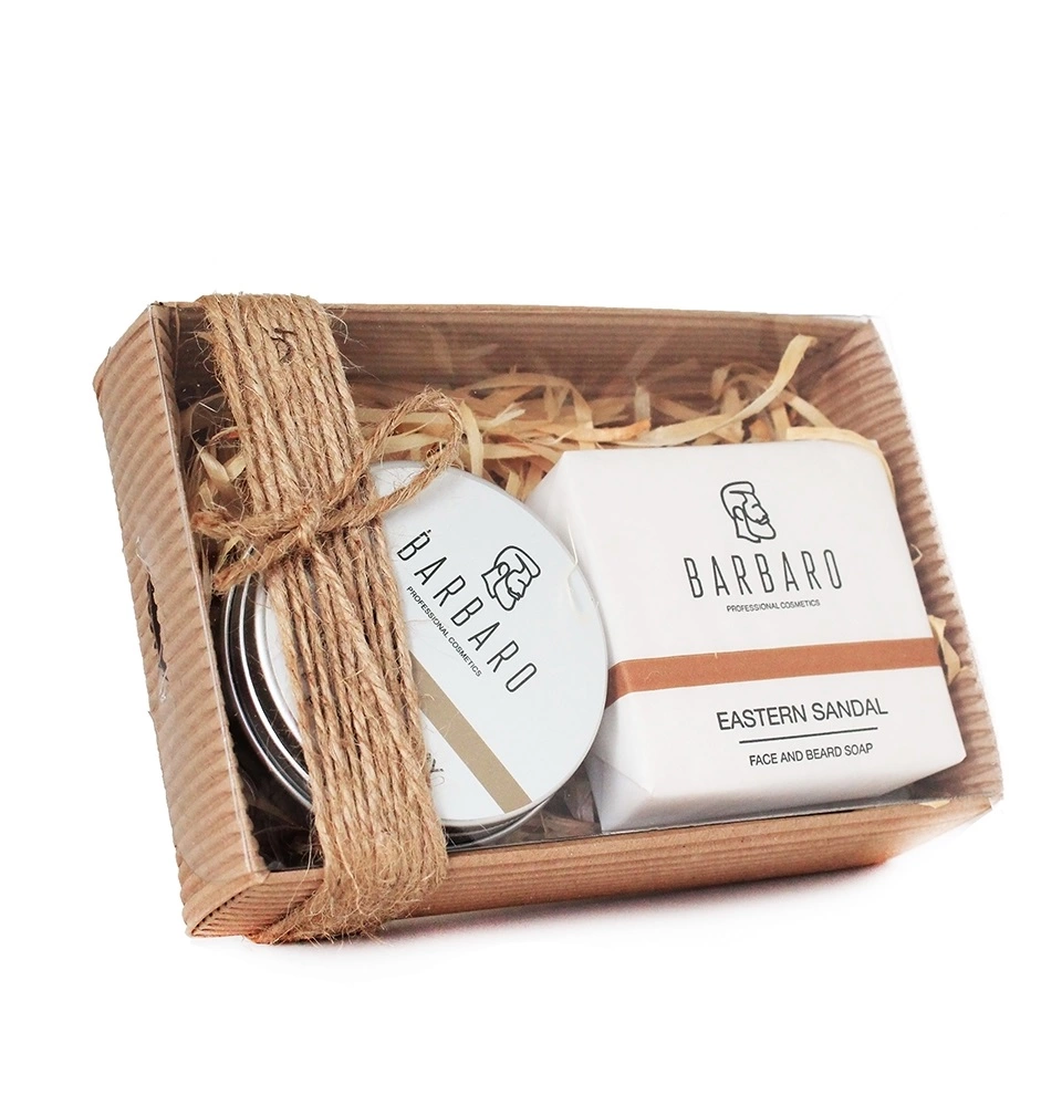 Barbaro Set №12 - Подарочный набор из глины для укладки волос и матирующего мыла для бороды